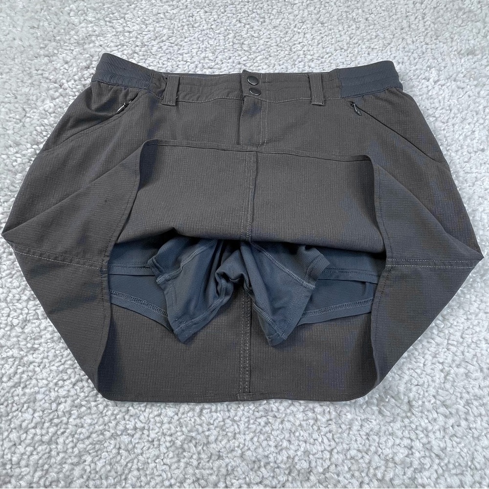 Kuhl Gray Skort Outdoors Camping fishing Hiking Zipper Pockets Comfy Casual Sz 6 - Picture 5 of 8
